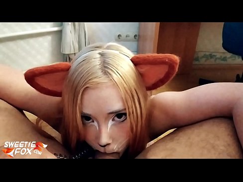 ❤️ Кіцуне ковтає член і кончить в рот ☑ Якісне порно у нас